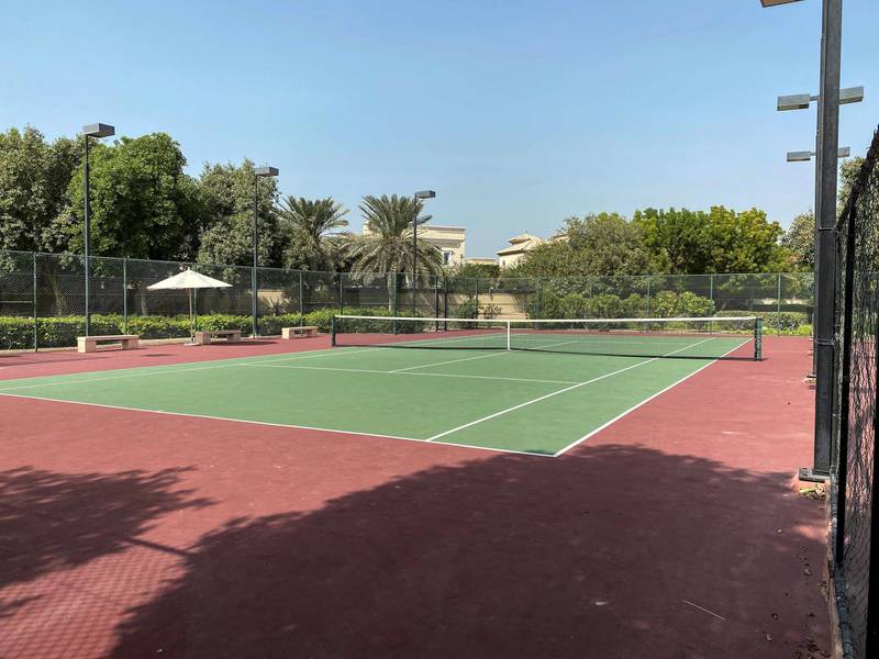 DUBAI UNITED ARAB EMIRATES. 17 NOVEMBER 2020.Community guide: Arabian Ranches . The Ranches has an abundance of facilities from tennis, basketball courts and playgrounds. (Photo: Antonie Robertson/The National) Journalist: Sarwat Nasir. Section: National.
