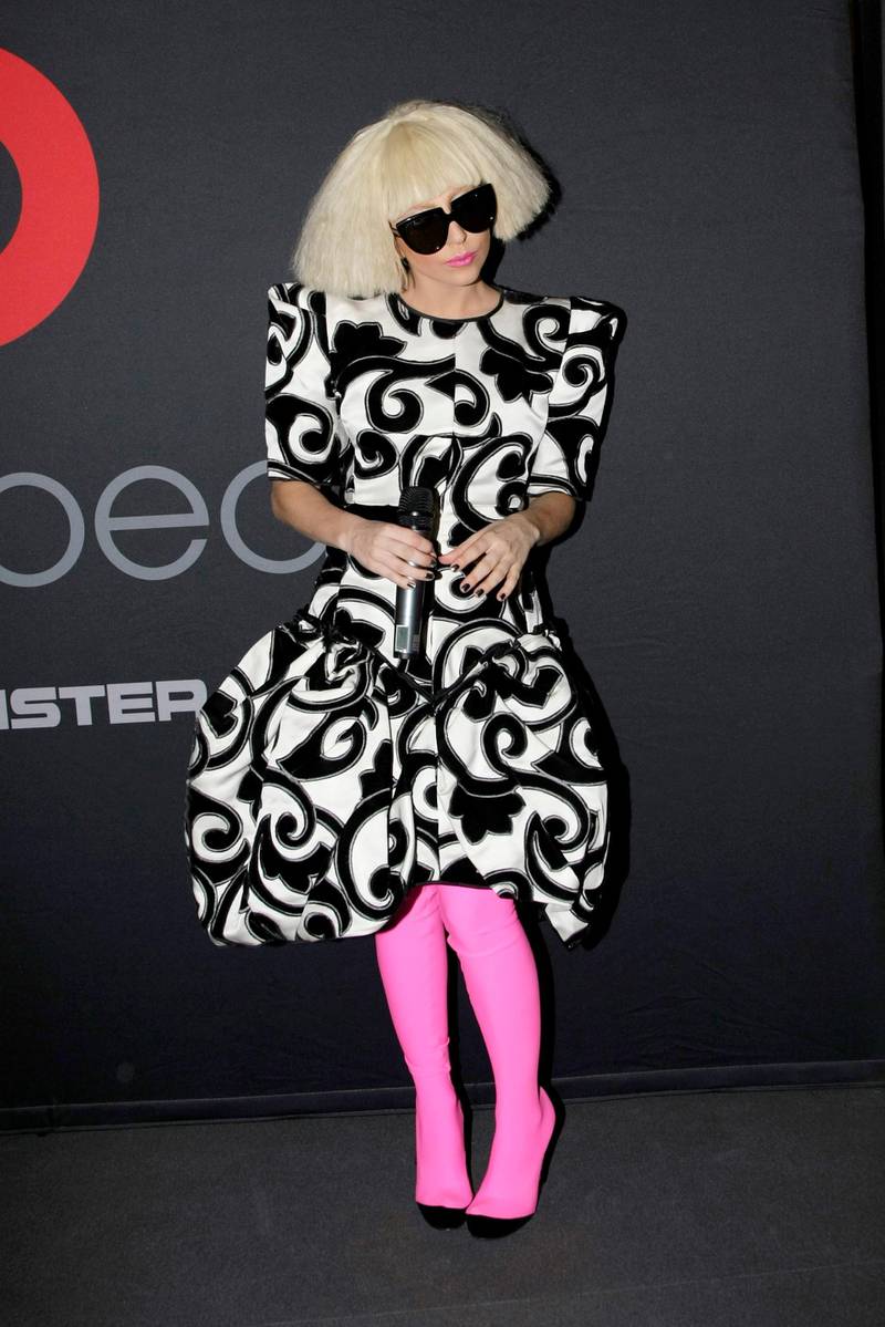 BERLIN - SEPTEMBER 07:  Lady Gaga presents cooperation with 'Monster Cable' at IFA fair on September 7, 2009 in Berlin, Germany.  (Photo by Florian Seefried/Getty Images)
