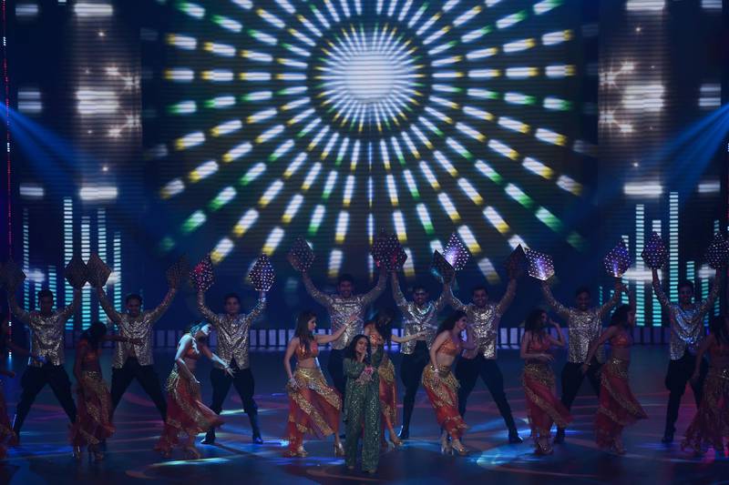 Bollywood singer Neha Kakkar performs on stage during the IIFA Rocks of the 20th International Indian Film Academy (IIFA) Awards at NSCI in Mumbai on September 16, 2019. Photo: AFP