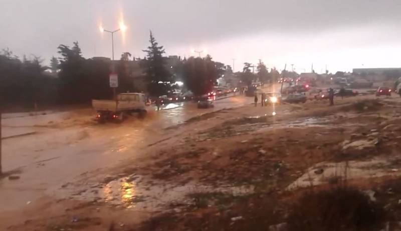 Flooding caused by Mediterranean Storm Daniel in Shahat, Libya, on Monday. Photo: Libyan News Agency