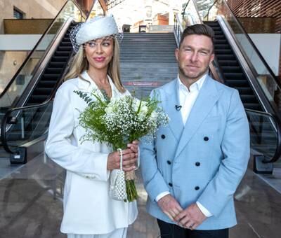 British couple Sarah Goodman and Craig Lindsey wanted a civil wedding and applied online after new laws were introduced in November to support expatriates in Abu Dhabi.