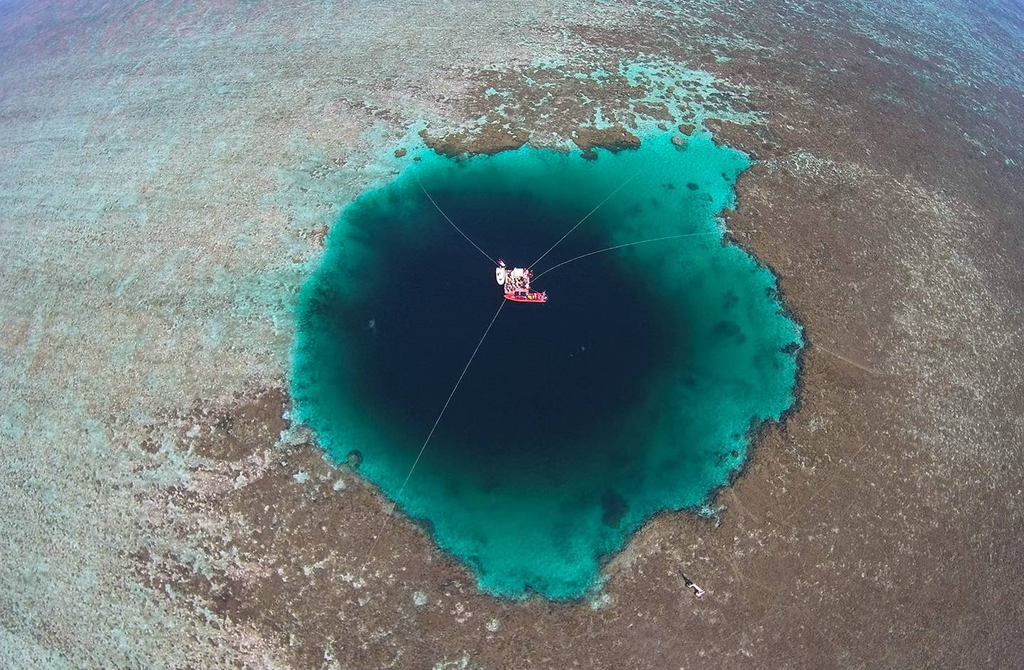 The worlds deepest blue hole is Dragon Hole in the South China Sea. Photo: Wikimedia