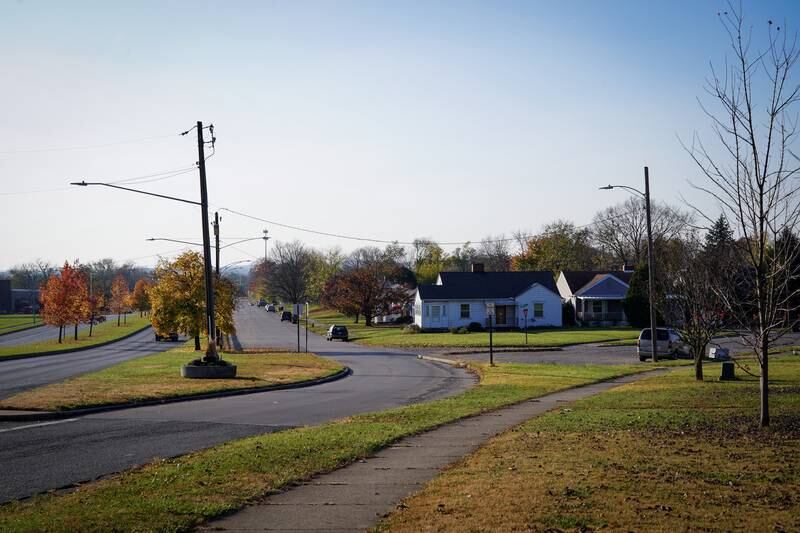 A street view of one of Middletown's suburban strips.