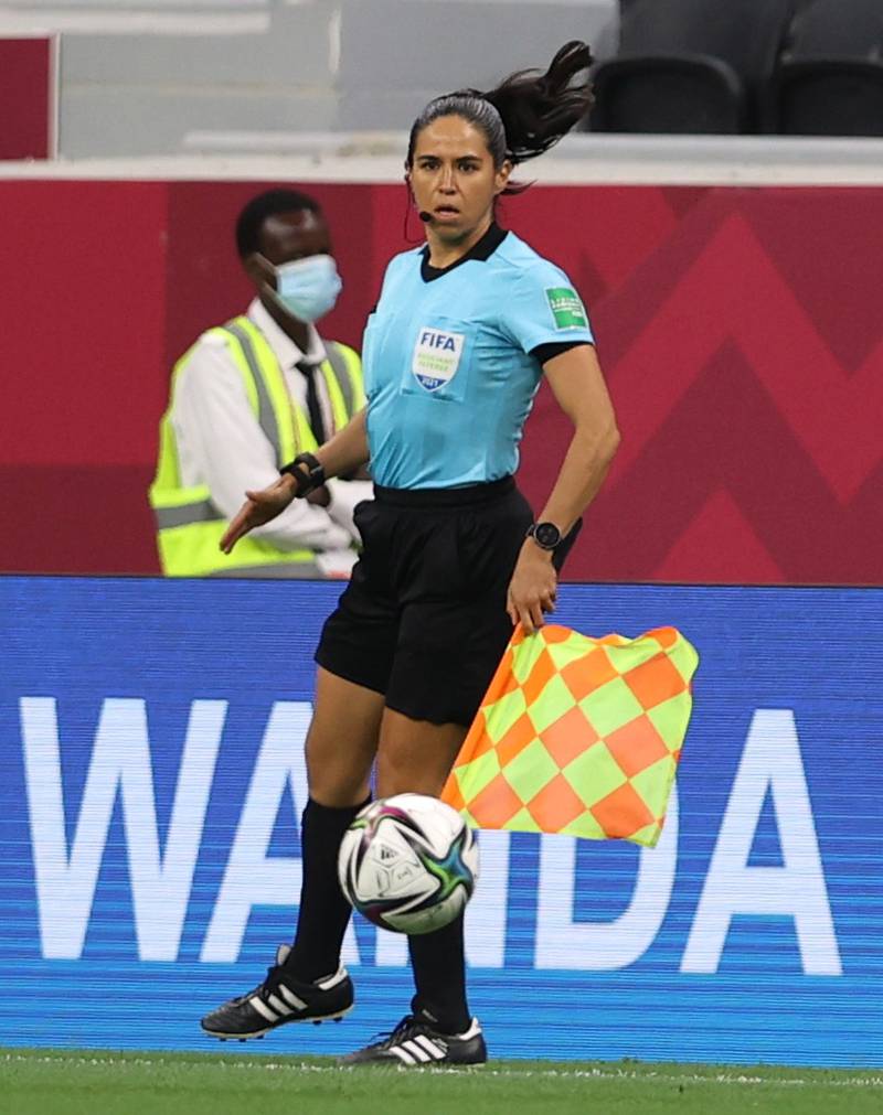 Assistant referee Karen Diaz Medina. Reuters