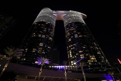 Dubai, United Arab Emirates - Reporter: N/A. News. The Address Sky View in Downtown, Dubai. Tuesday, April 13th, 2021. Dubai. Chris Whiteoak / The National