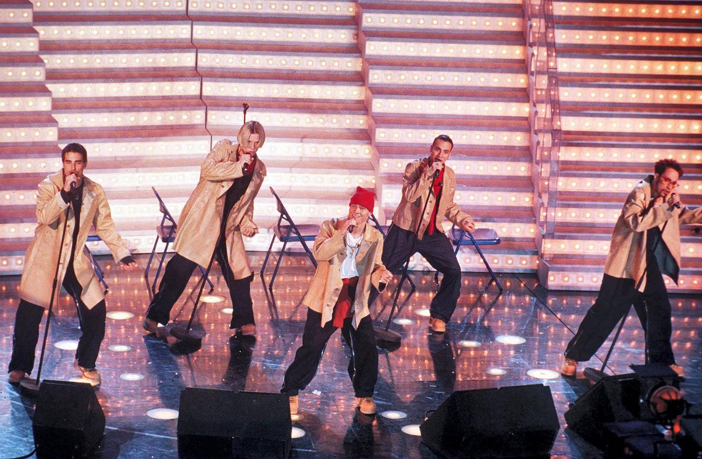 Mandatory Credit: Photo by AGF s.r.l./REX/Shutterstock (285220i)
BACKSTREET BOYS
THE SAN REMO POP FESTIVAL, ITALY - 1998