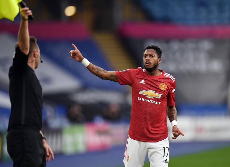 Fred 3. Sloppy action led to Leicester’s first main attack, then made another error and then gifted Leicester a first goal. Holding your hands up doesn’t suffice. Did little to prevent Leicester’s second and gave the ball away as United had a 4 vs 3 attack. His worst game in a red shirt. Reuters