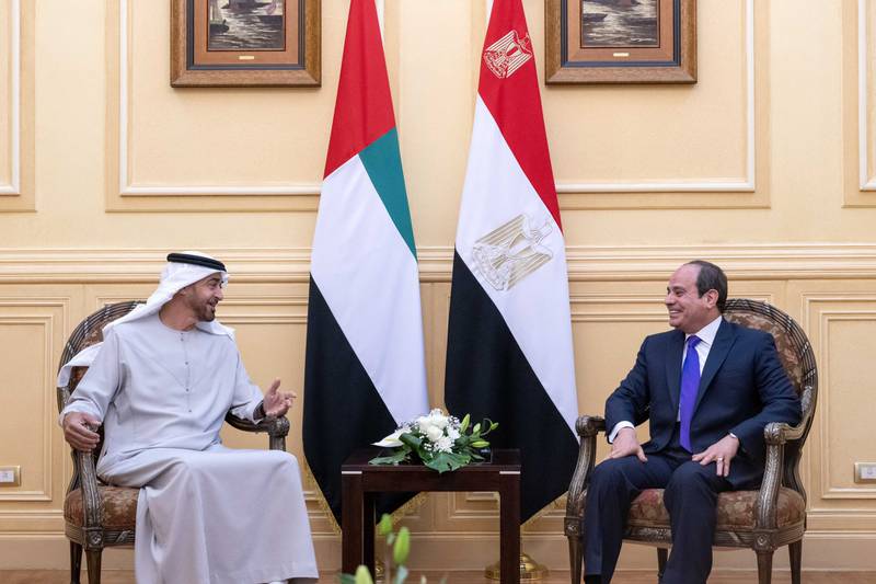 Sheikh Mohamed bin Zayed, Crown Prince of Abu Dhabi and Deputy Supreme Commander of the Armed Forces, travelled to Sharm El Sheikh to meet Egyptian President Abdel Fattah El Sisi. Wam