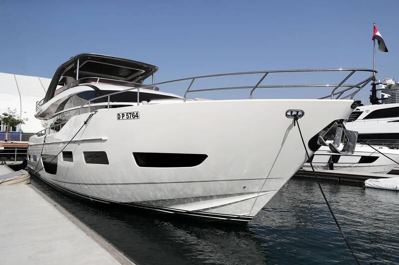 According to manufacturer Princess Yachts, this 26.2m vessel is a “triumph of contemporary design”
