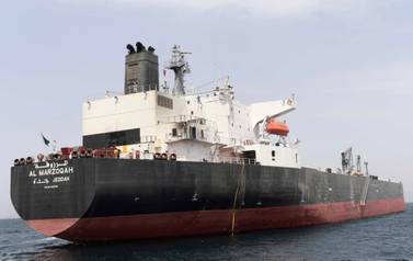 The MV Al Marzoqah oil tanker was attacked on  May 12, 2019 off the coast of Fujairah port. EPA