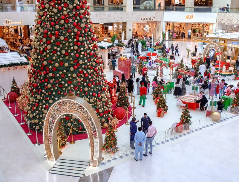 Winter Wonderland at Town Square, Yas Mall. Victor Besa / The National