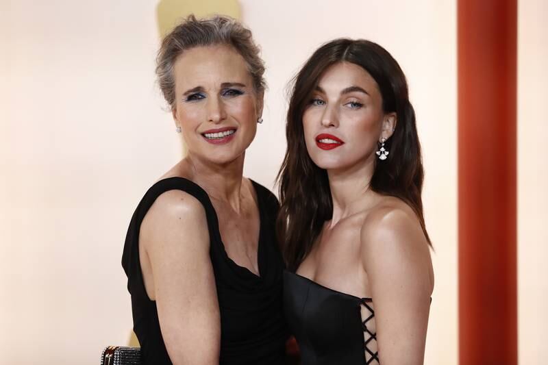 Andie MacDowell and her daughter Rainey Qualley. EPA 