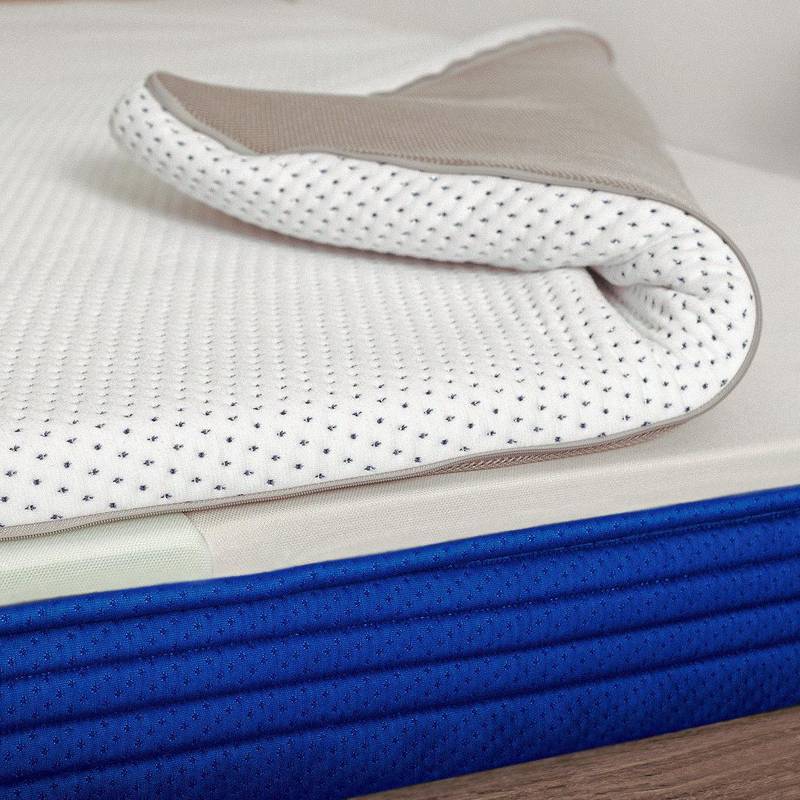 Whisper's mattress and pillow uses open-cell foams and breathable fabrics. Courtesy Whisper