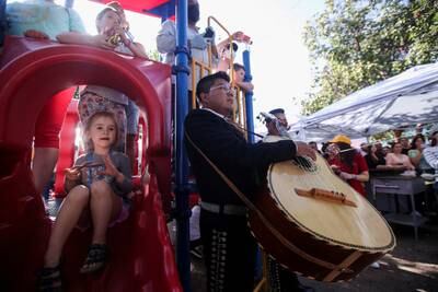 Ukrainians, who fled to Mexico amid the Russian invasion of their homeland, enjoy the performance of a mariachi band at the Benito Juarez sports complex, set up as a shelter by the local government, after arriving in Tijuana to enter the U. S. , in Tijuana, Mexico. Reuters