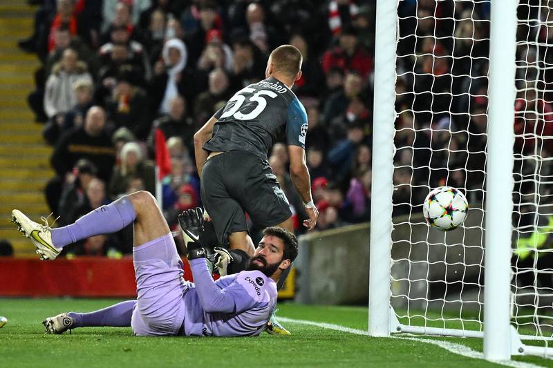 LIVERPOOL RATINGS: Alisson Becker - 6. The Brazilian had few real alarms even when Napoli applied pressure. His best stop was from a deflection off Alexander-Arnold.
AFP