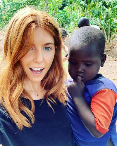 Stacey Dooley was pictured with a Ugandan child while visiting the country with Comic Relief. Instagram
