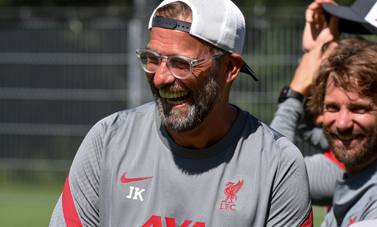 SALZBURG, AUSTRIA - AUGUST 16: (THE SUN OUT. THE SUN ON SUNDAY OUT) Jurgen Klopp manager of Liverpool during a training session on August 16, 2020 in Salzburg, Austria. (Photo by John Powell/Liverpool FC via Getty Images)