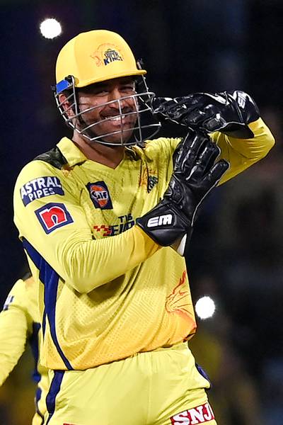 MS Dhoni remains the biggest draw in IPL. AFP
