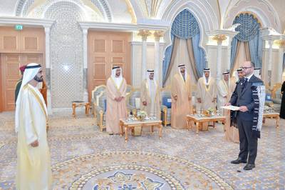 ABU DHABI, 3rd March, 2019 (WAM) -- Sheikh Mohammed bin Rashid Al Maktoum, Vice President, Prime Minister and Ruler of Dubai, today received the credentials of several foreign ambassadors to the UAE at the Presidential Palace in Abu Dhabi. H.H. Sheikh Abdullah bin Zayed Al Nahyan, Minister of Foreign Affairs and International Cooperation, was also present. His Highness received the credentials of diplomatic corps representing Egypt, New Zealand, Czech Republic, Japan, Dominica, Mauritania, Saudi Arabia, Uzbekistan, and Kazakhstan. Wam