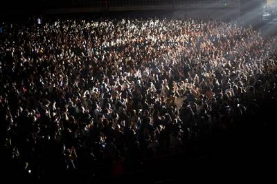 People at a concert in Barcelona, Spain. Five thousand attended the rock concert after passing a same-day Covid-19 screening test. AP Photo