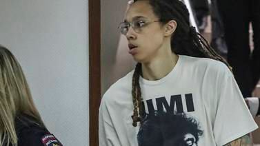An image that illustrates this article Brittney Griner: US basketball star makes freedom appeal to Biden