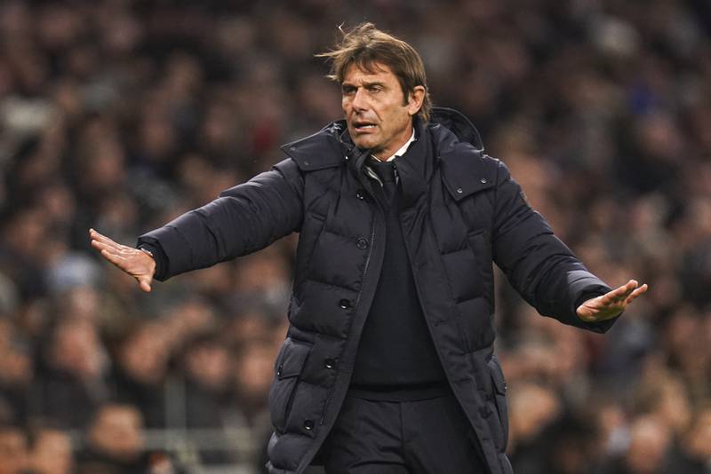 Tottenham manager Antonio Conte is struggling with a Covid-19 outbreak in the squad. PA