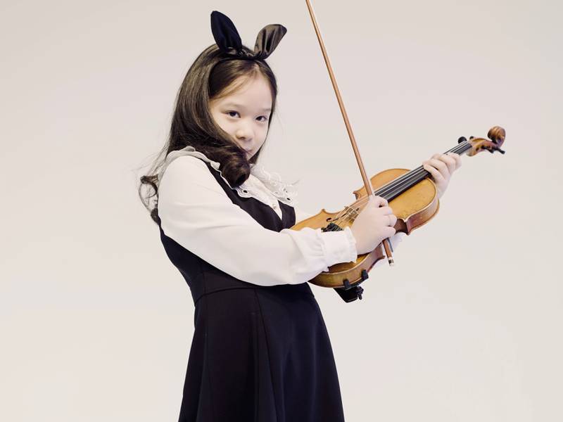 Violinist Seol Yoeun made her stage debut at the age of only 4. Photo: Korean Cultural Centre UAE