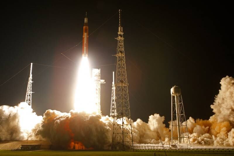 Nasa's Artemis 1 Moon rocket lifts off from Cape Canaveral, Florida. Reuters