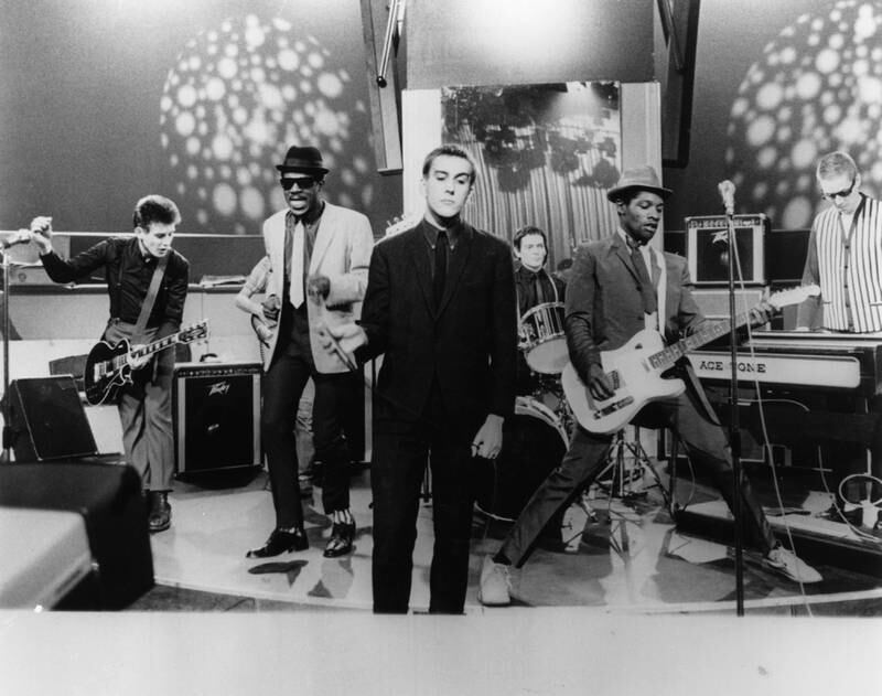 Roddy 'Radiation' Byers, Neville Staple, Terry Hall, John Bradbury, Lynval Golding and Jerry Dammers of The Specials in 1979. Getty Images