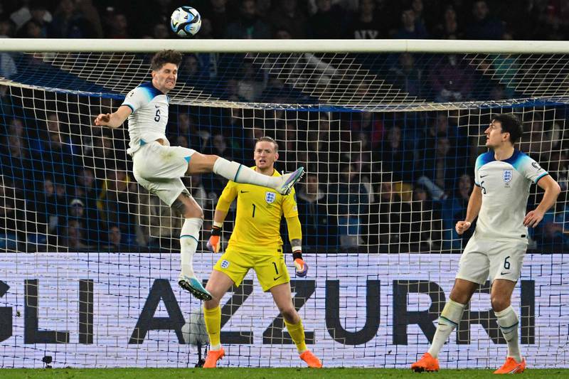 John Stones - 7. Made a good last-man block to deny Retegui in the 39th minute. Made a number of last-ditch blocks to deny Italy in the second half and looked like the more assured defender next to Maguire. AFP