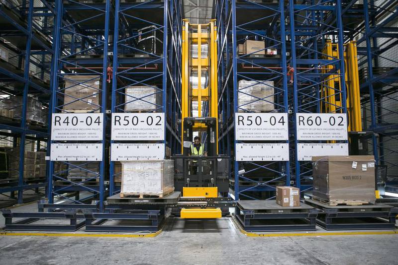 "Dubai South offers the ideal connection point for sea and air cargo, which calls for rapid movement to the markets of the Middle East, Asia and Africa,” said Mohsen Ahmed, vice president of logistics at Dubai South. Reem Mohammed / The National