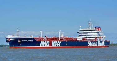 The British oil tanker Stena Impero has been captured by Iran. AP