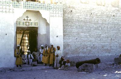 historic photo of Qasr Al Hosn  fort in Abu Dhabi, 

Courtesy Qasr Al Hosn  *** Local Caption ***  QAHHistoric-03.jpg