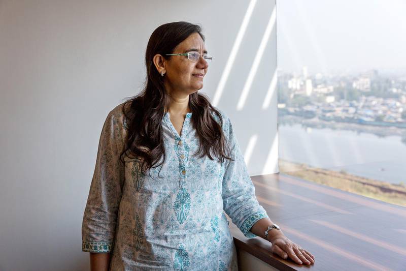 Sohini Andani, fund manager at SBI Funds Management Pvt., poses for a portrait in Mumbai, India, on Monday, Nov. 27, 2017. For Andani, the freedom to make choices comes with great responsibility. It’s made her a “cautious” money manager, constantly aware of her duty to protect investors' cash. Photographer: Sara Hylton/Bloomberg