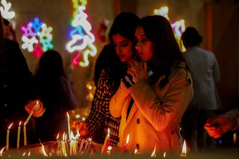 Christmas Eve at St George Chaldean Church in Baghdad. Reuters