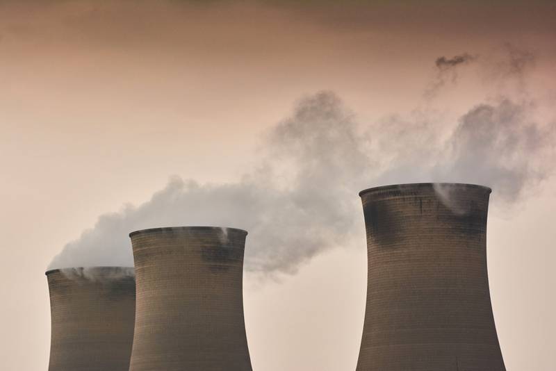Cooling towers at a coal-fired power station. Africa causes less than four per cent of global CO2 emissions but is among the regions most severly affected by global warming, the continent's leaders have said. Bloomberg