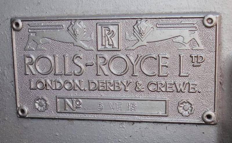 The chassis plate confirming it is the original Rolls Royce Phantom used by Sheikh Zayed from 1966. Courtesy: Mohammed Luqman Ali Khan