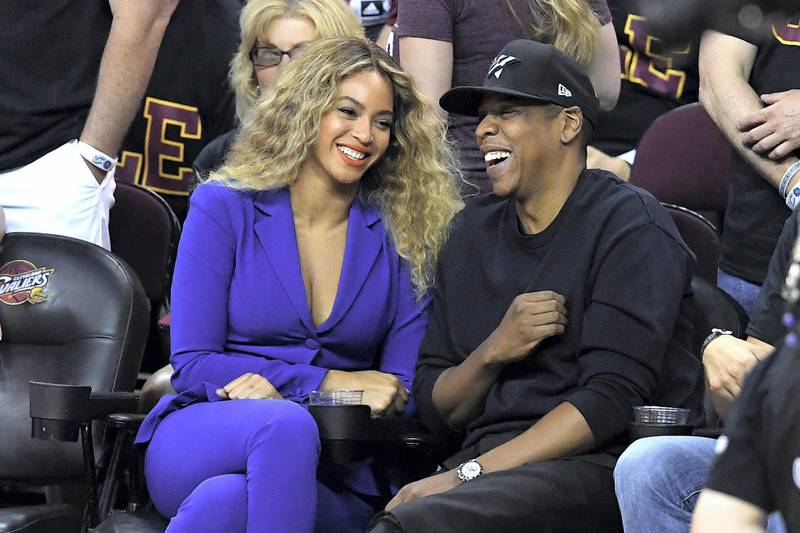CLEVELAND, OH - JUNE 16:  Beyonce and Jay Z attend Game 6 of the 2016 NBA Finals between the Cleveland Cavaliers and the Golden State Warriors at Quicken Loans Arena on June 16, 2016 in Cleveland, Ohio. NOTE TO USER: User expressly acknowledges and agrees that, by downloading and or using this photograph, User is consenting to the terms and conditions of the Getty Images License Agreement.  (Photo by Jason Miller/Getty Images)