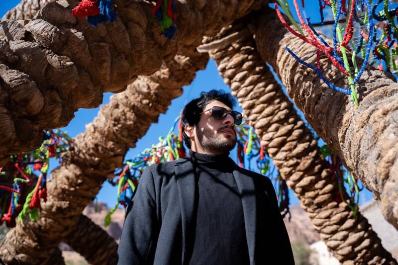 Obaid Alsafi's winning installation was unveiled to coincide with the opening of AlUla Arts Festival. Photo: Royal Commission for AlUla and the King Abdulaziz Centre for World Culture