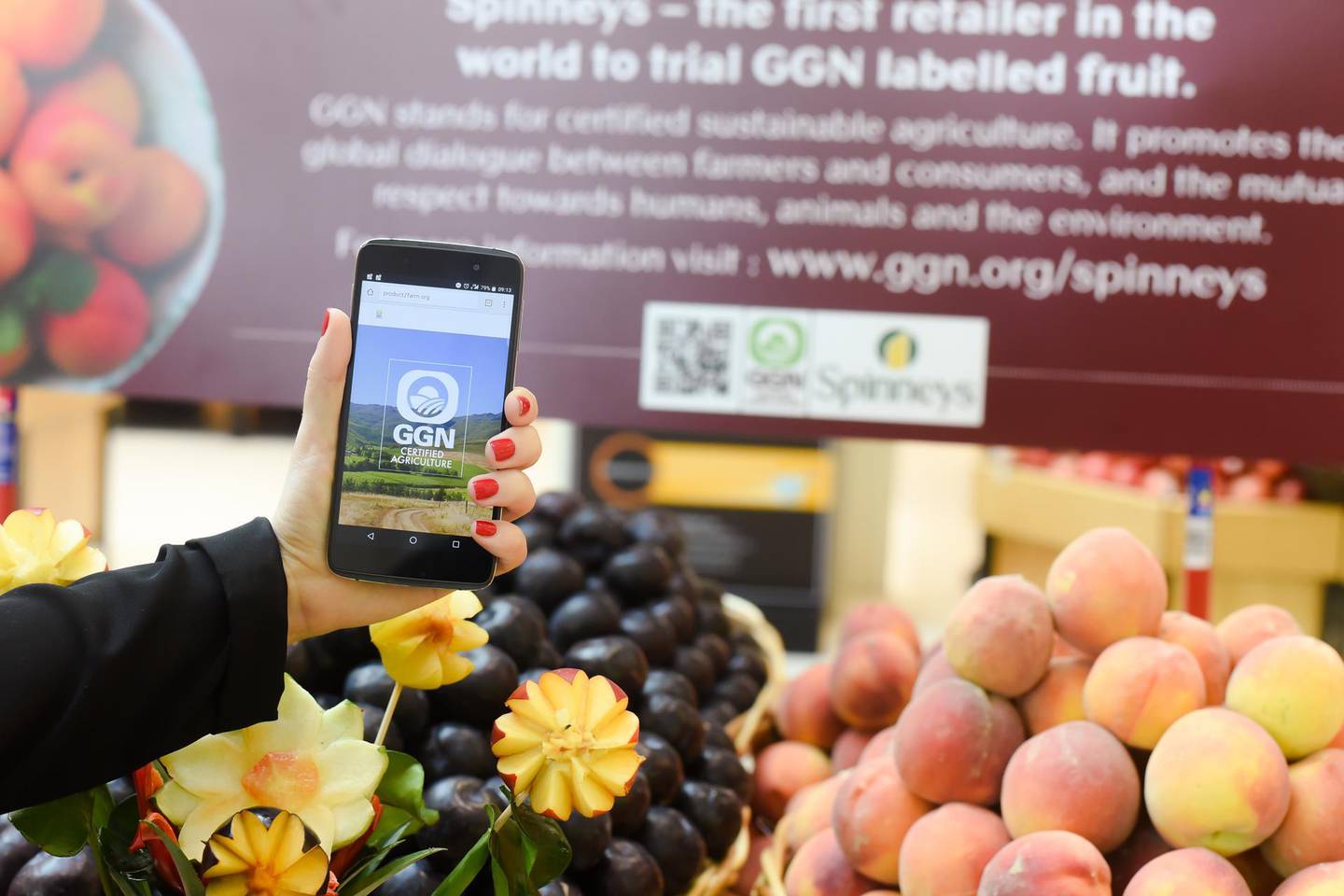 Spinneys is trialing a new food labeling system that allows customers to see exactly where and how their food was grown