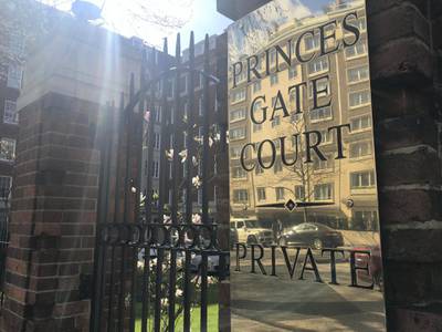 Princess Gate court apartments in South Kensington, London, where Abraaj CEO, Arif Naqvi has a home. Paul Peachey / The National