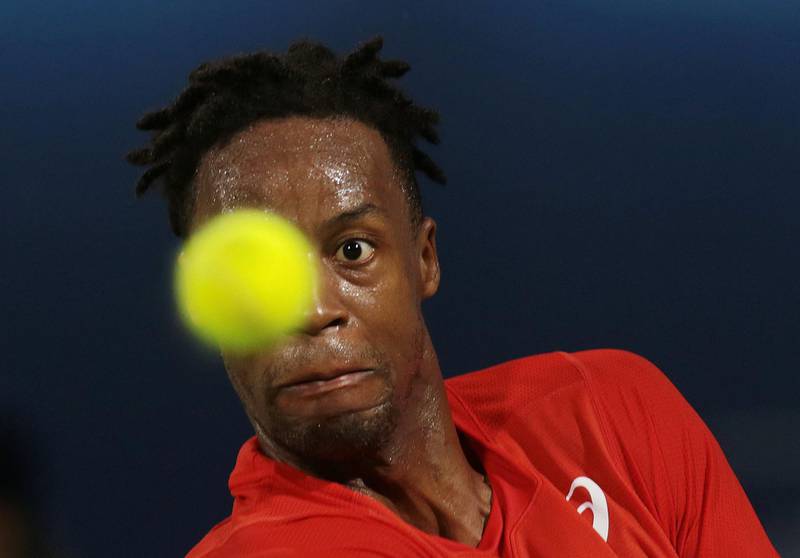 Monfils keeps his eyes on the ball. Reuters