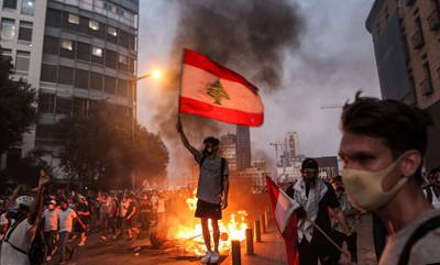 March 2020: Lebanon defaults on its sovereign debt for the first time in its history, amid protests in the country. AFP