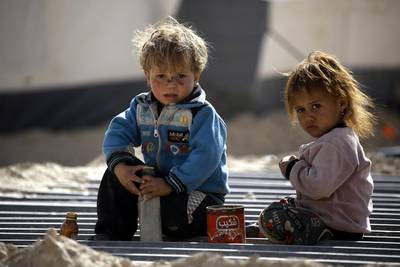 Nearly 40 per cent of the world’s more than 65 million displaced people are from the Middle East and North Africa. AFP