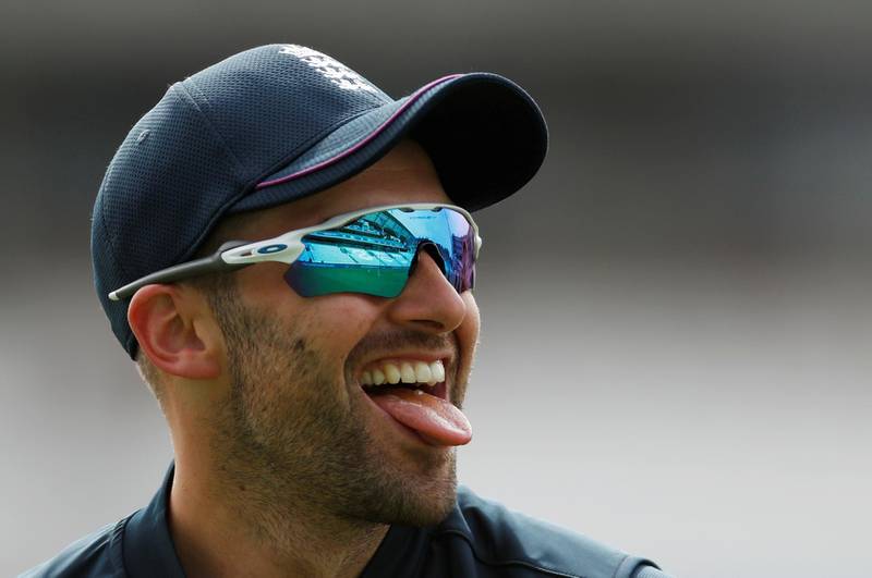 England's Mark Wood during nets. Paul Childs / Reuters