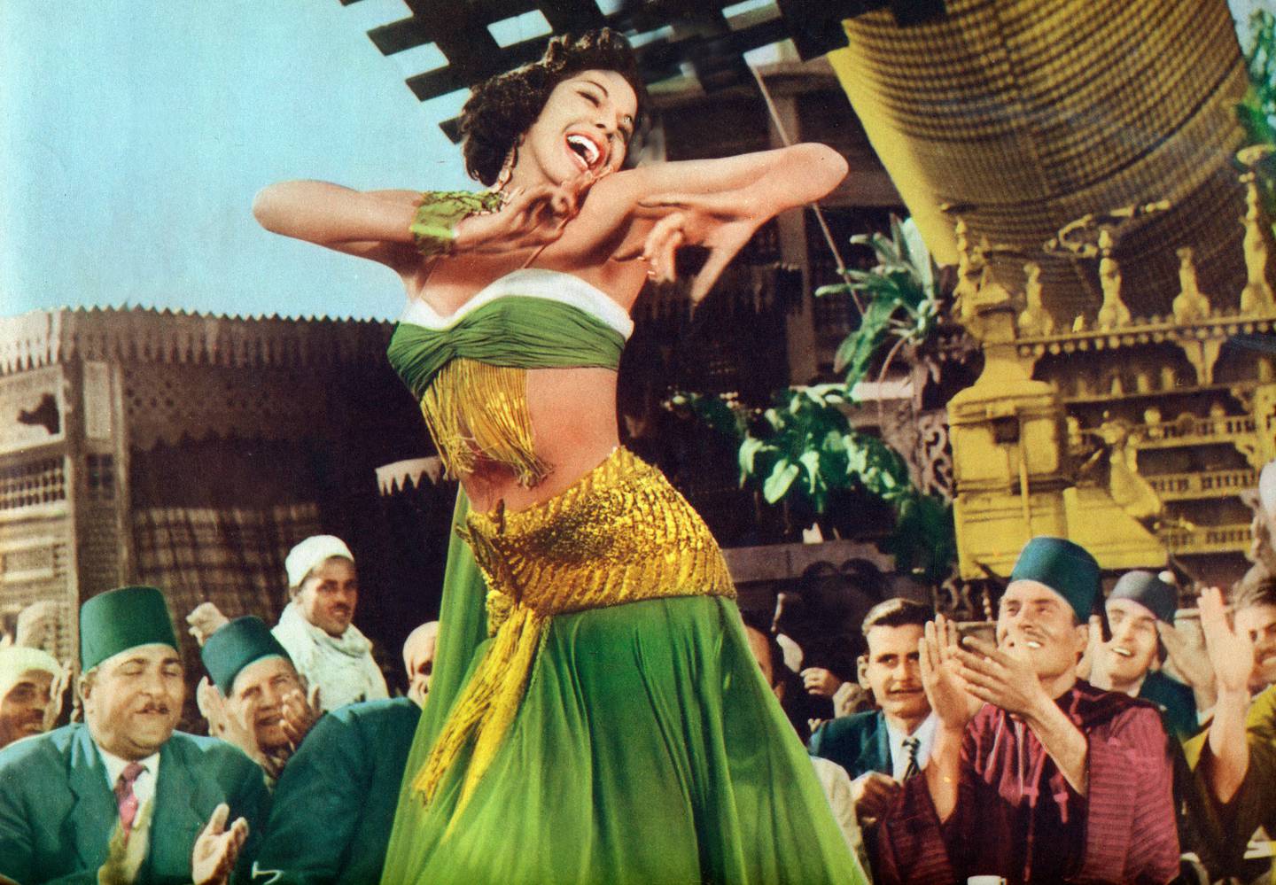 Abaza's wife Samia Gamal dancing in Valley of The Kings (1954). Alamy