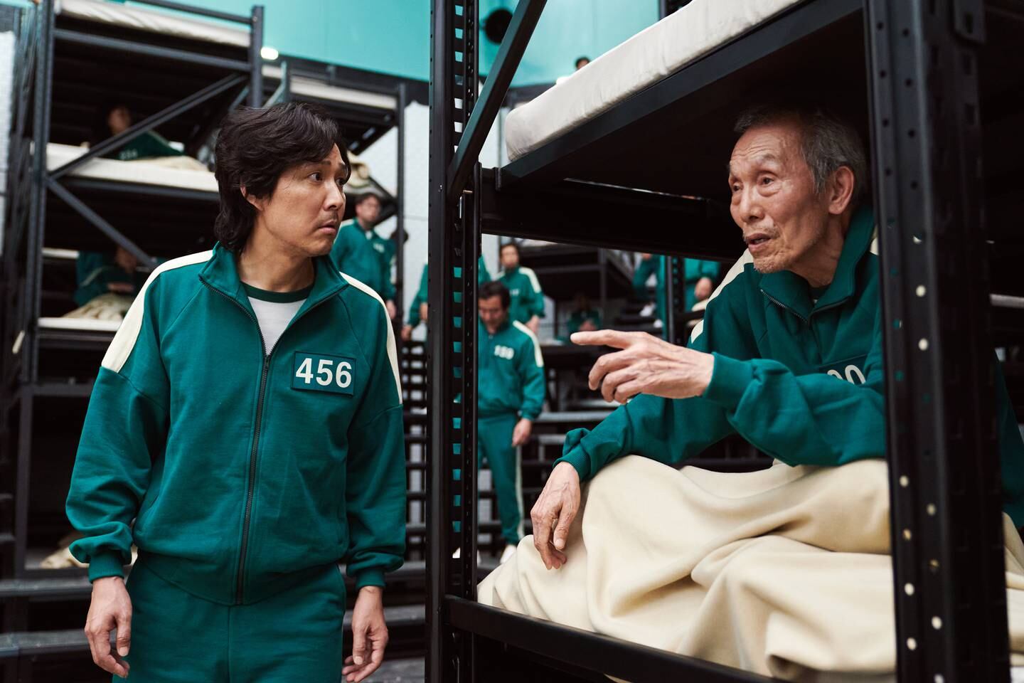 Lee Jung-jae and O Yeong-su in 'Squid Game'. Photo: Netflix