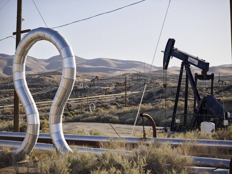 Oil pump jacks at the Midway-Sunset Oil Field in California. Oil prices have rallied on tighter market conditions, the fallout of Russia's war in Ukraine and the resurgence of Covid-19 in China. Bloomberg