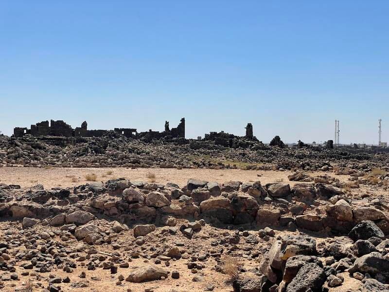 The ruins of Umm Jimal, a Roman city in Jordan near the border with Syria. Khaled Yacoub Oweis / The National