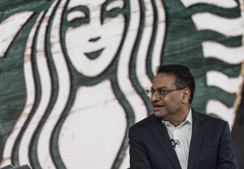 Laxman Narasimhan took over the reins as Starbucks chief executive on March 20. AP